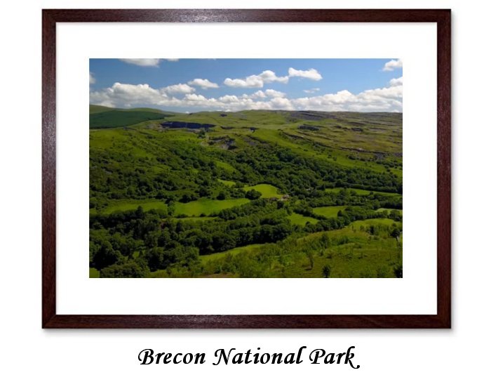 Brecon-Beacons Pen y fan from Cribyn Framed Print
